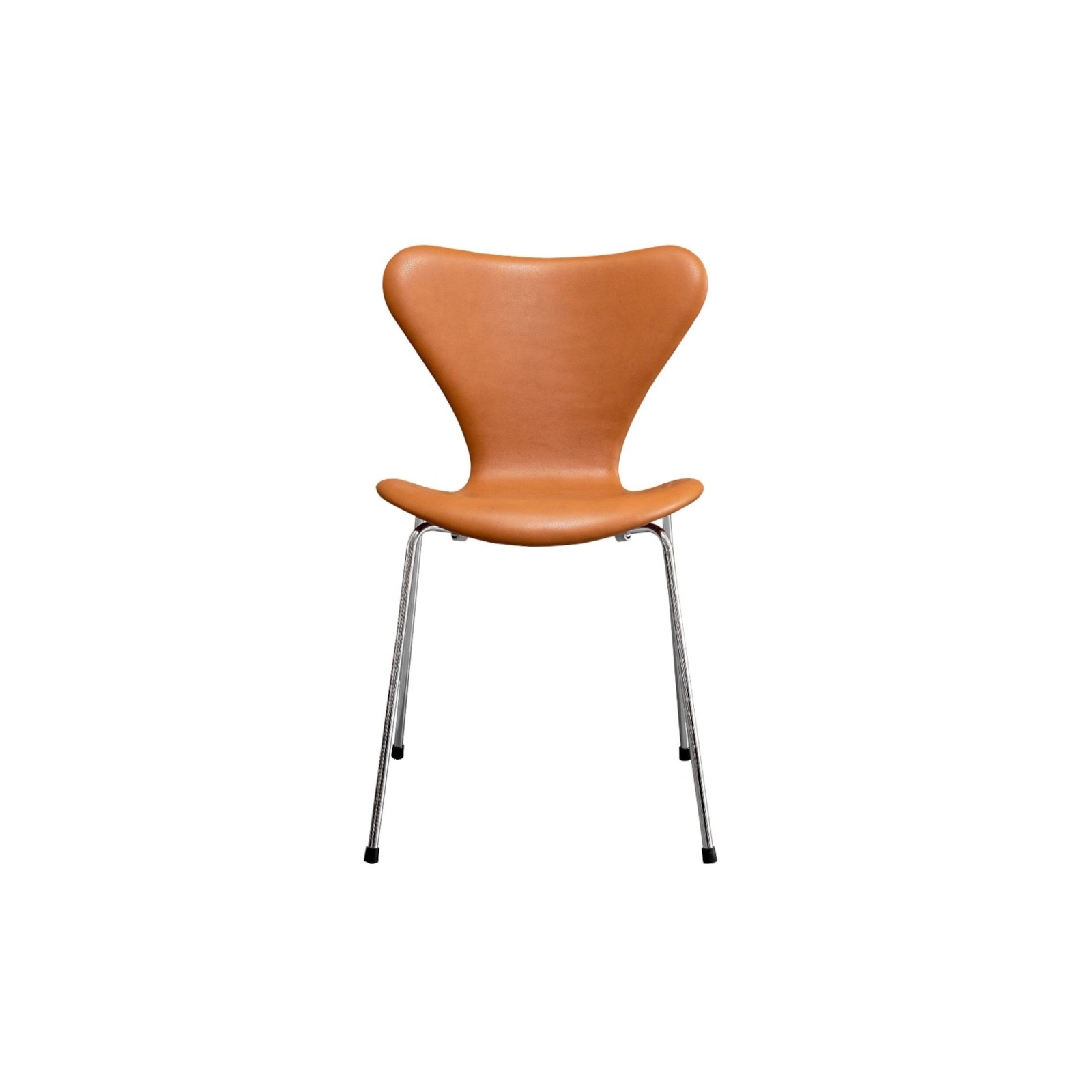 farmaceut ødemark Politistation 7 stol – Fuldpolstret læder Cognac "Classic Soft" - Arne Jacobsen – UpNordic