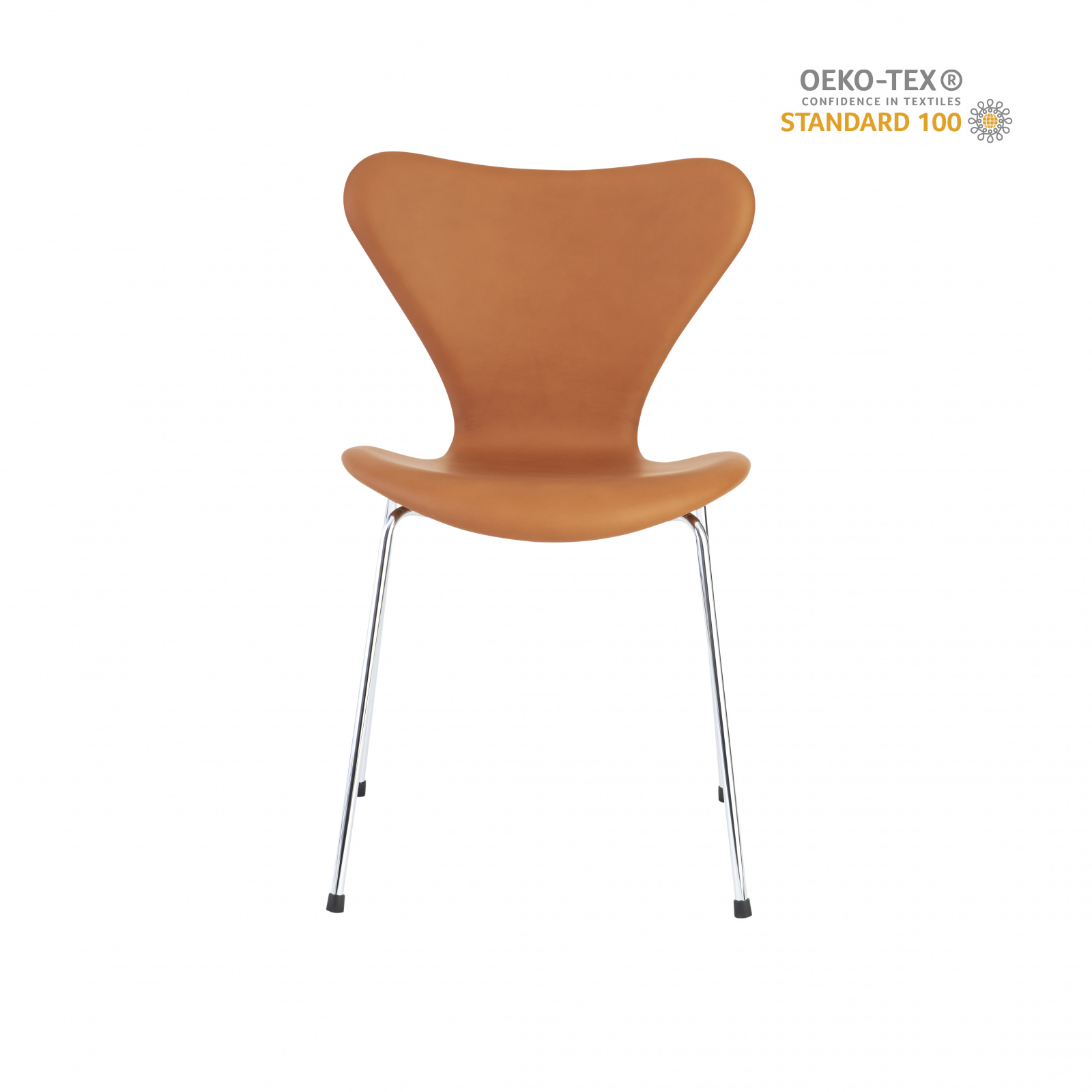 7 stol - læder Elegance" walnut - Arne Jacobsen – UpNordic