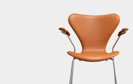 Dem budget Databasen 7 stol – Fuldpolstret læder med "Classic Soft" - Arne Jacobsen – UpNordic